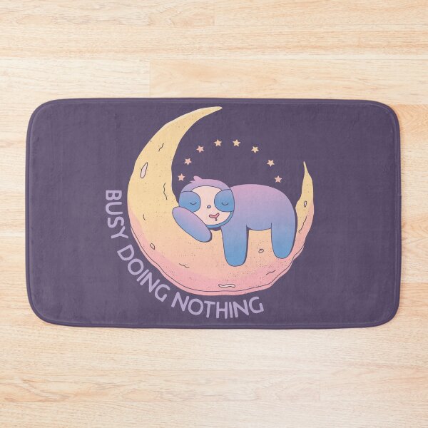 Item preview, Busy Doing Nothing Sloth Sleeping Moon designed and sold by ForFunDesigns.