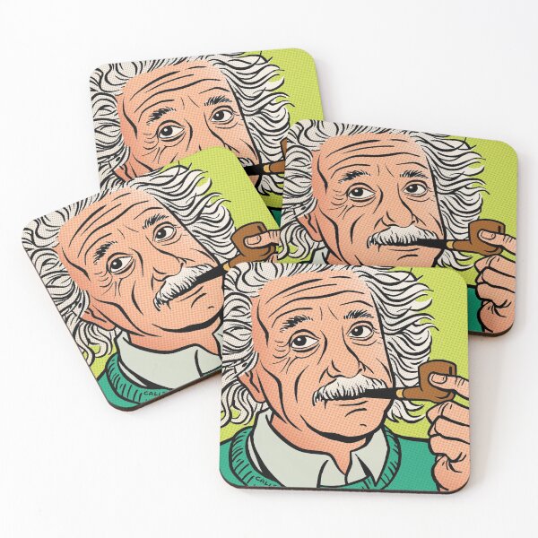 Item preview, Einstein Comic Portrait designed and sold by AngelRobot.
