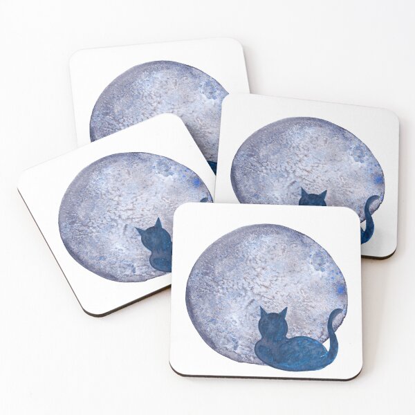 Item preview, Cat and Moon designed and sold by NinaLeaf.