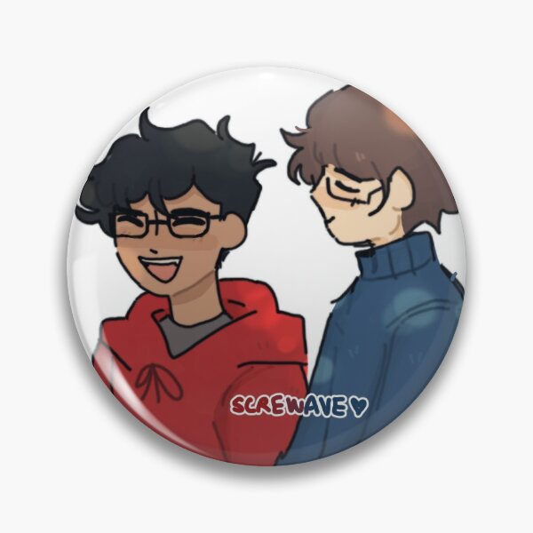 Item preview, Skeppy and Badboyhalo Sticker/Button designed and sold by screwave.
