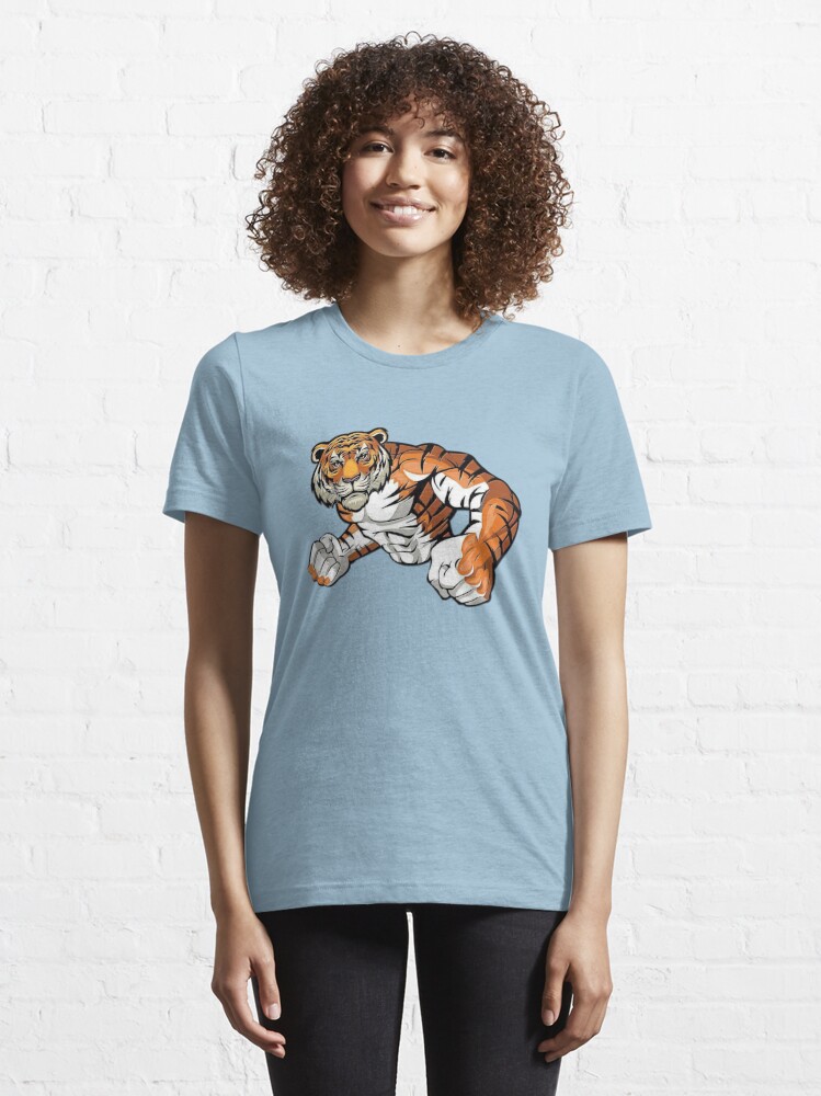 Mens Tiger Head With Dragons And Yin Yang Biker T-shirt Design 1