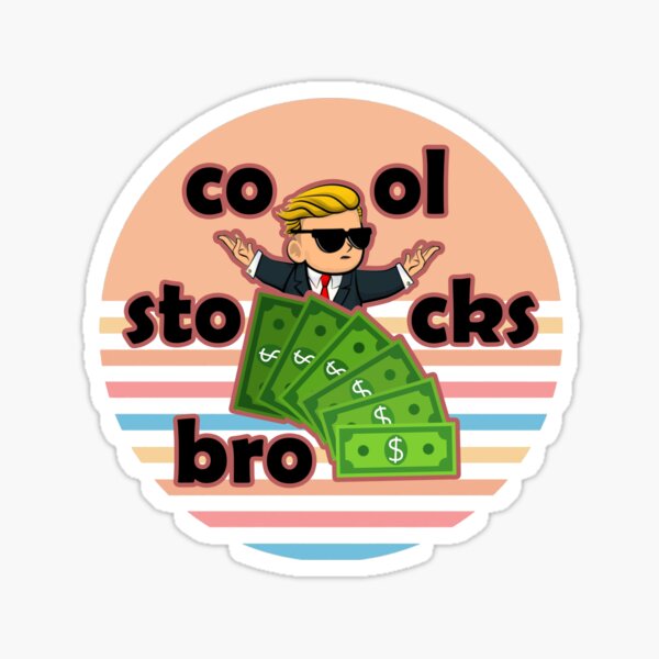 "wallstreetbets ( retro version 2 )" Sticker by IRIS Redbubble