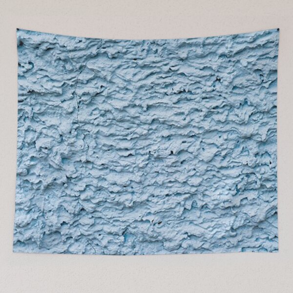 Item preview, Blue stucco wall pattern 3D designed and sold by Nostrathomas66.