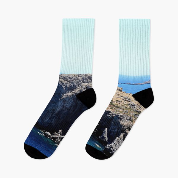Item preview, Sea cliff with mediterranean sea in Greece designed and sold by Michaelerch.
