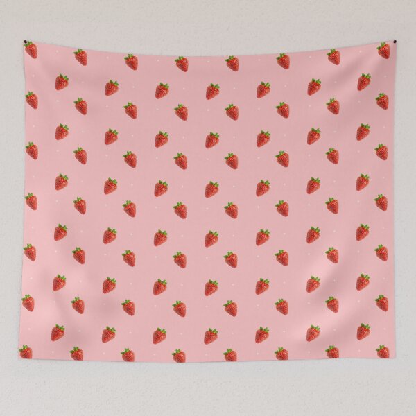 Item preview, Pink strawberry Print designed and sold by DemonicGloom.