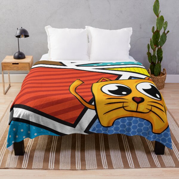 Item preview, Cute Cat Pop Art For Cats Lover designed and sold by Simona Balan.