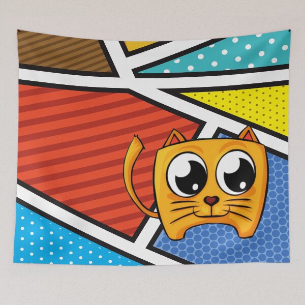 Item preview, Cute Cat Pop Art For Cats Lover designed and sold by Simona Balan.