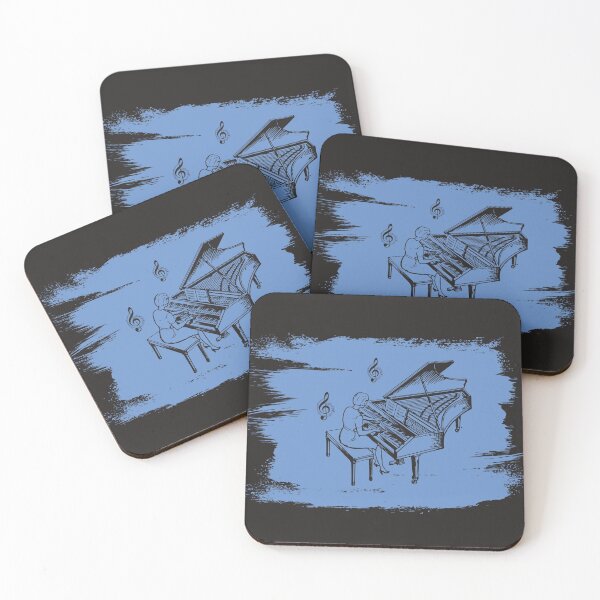 Item preview, piano in blue - dark version designed and sold by euphoria-rose.