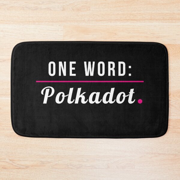 Item preview, One Word - Polkadot designed and sold by Cryptohaven.