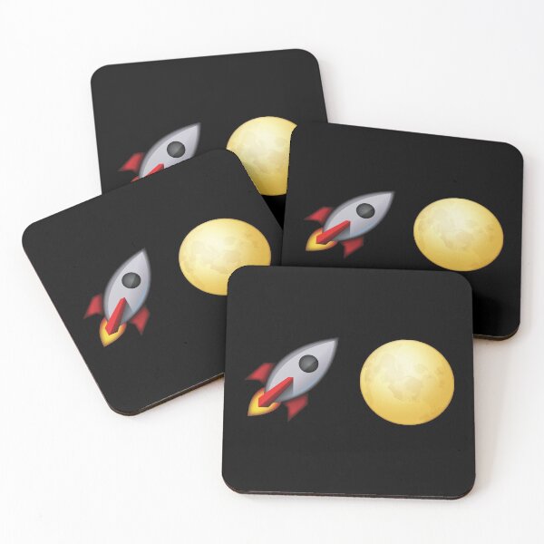 Item preview, Rocket and Moon Emoji Stocks Crypto designed and sold by Aetha.