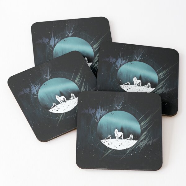 Item preview, Arctic wolves at night designed and sold by Destroyed-Pixel.