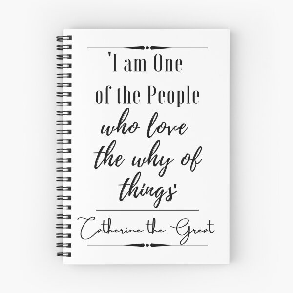 Item preview, Cita histórica de Catherine the Great Words of Wisdom: "Soy una de las personas que aman el por qué de las cosas". designed and sold by QuoteActually.
