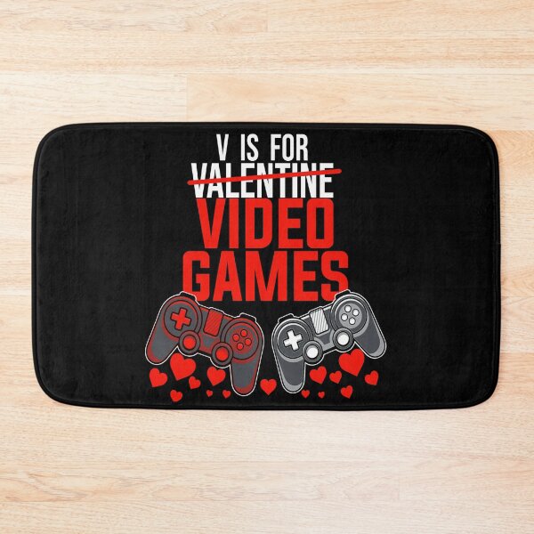 Item preview, V is for valentine video games T-Shirt designed and sold by TopDesignArt.