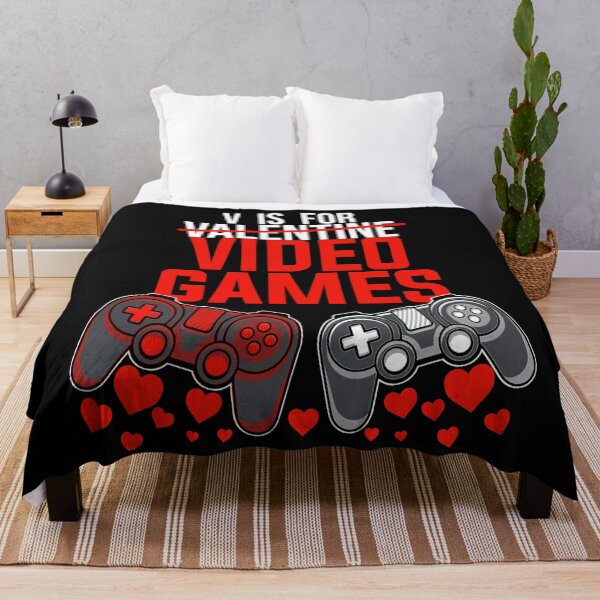 Item preview, V is for valentine video games T-Shirt designed and sold by TopDesignArt.