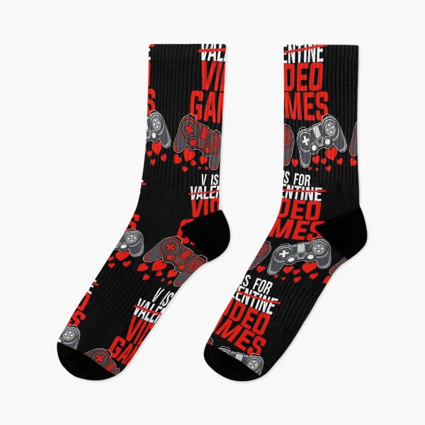 Item preview, V is for valentine video games T-Shirt designed and sold by TopDesignArt.