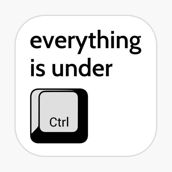 Under Ctrl Sticker
