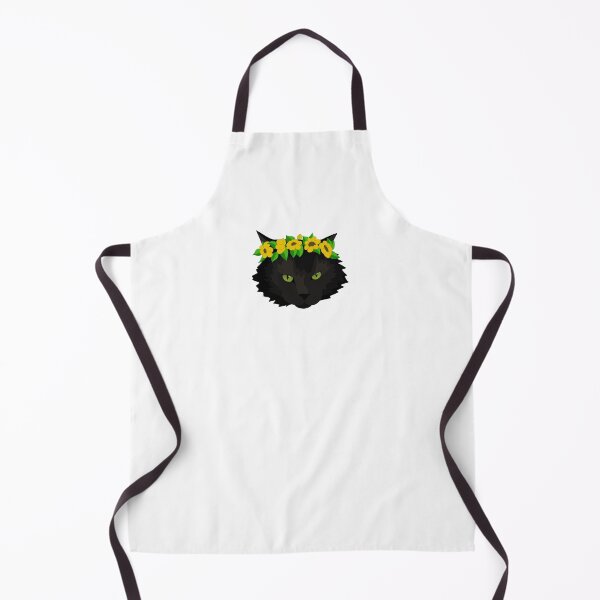 Item preview, Stanley - Black Cat with Flower Crown designed and sold by colormemichelle.