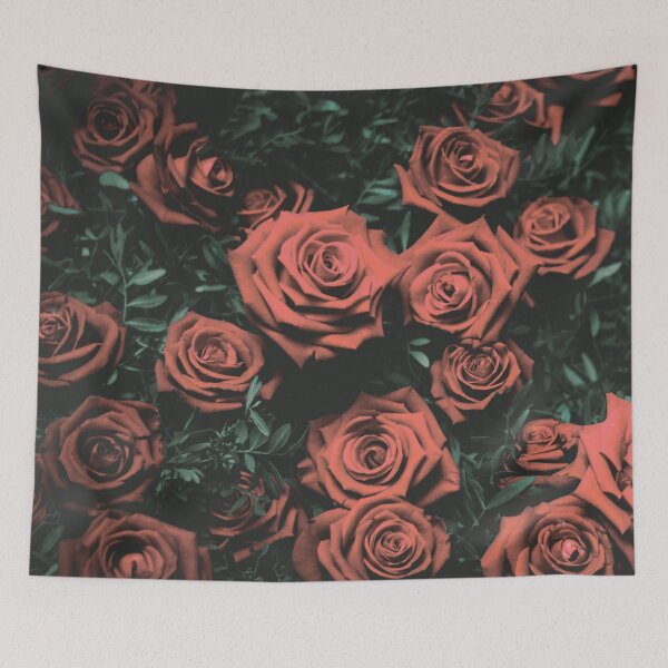 Item preview,  Red rose flowers abtract pattern designed and sold by myseptember18th.