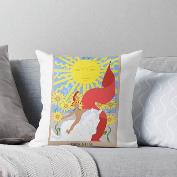 Aperçu de l'œuvre Le soleil. Arcanes majeurs. Cartes Tarol créée et vendue par Vikymonkey.
