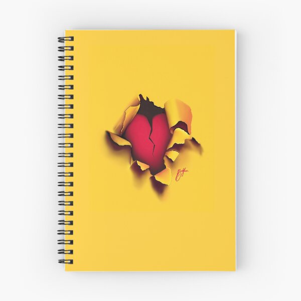 Item preview, Digital broken heart showing through torn paper designed and sold by ArtbyBroghan.