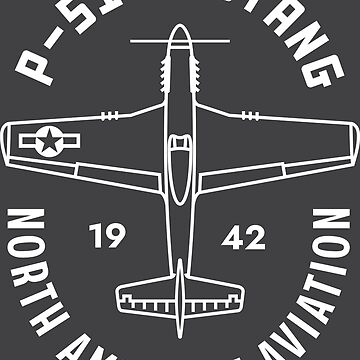Artwork thumbnail, P-51 Mustang Emblem by Aeronautdesign