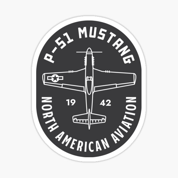 Item preview, P-51 Mustang Emblem designed and sold by Aeronautdesign.