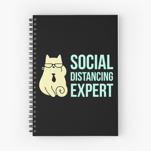 Item preview, Social Distancing Expert Cat With Glasses - Funny Introvert designed and sold by AnyKitty.