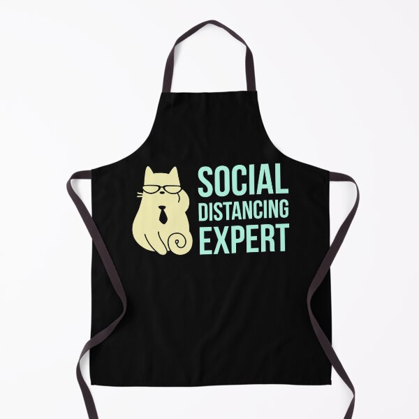 Item preview, Social Distancing Expert Cat With Glasses - Funny Introvert designed and sold by AnyKitty.