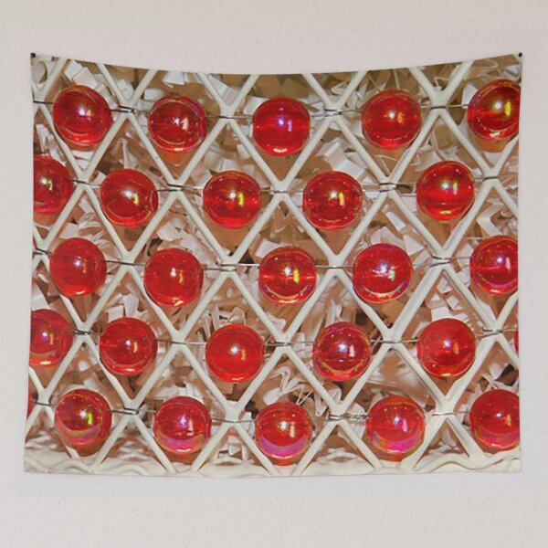 Item preview, Diamond shaped pattern with red beads, photo designed and sold by Nostrathomas66.