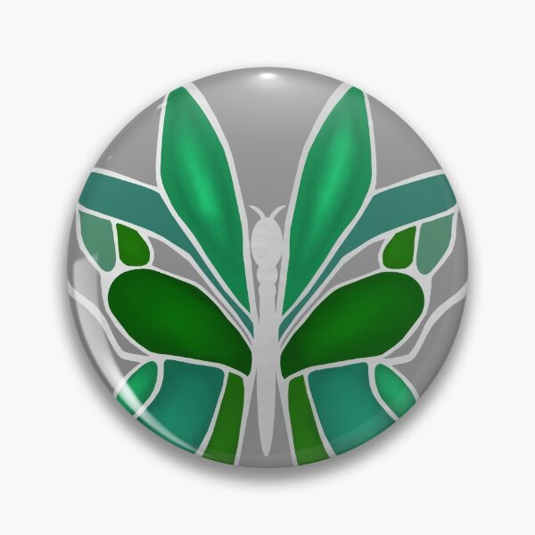 Item preview, Silver and Green Flutterby designed and sold by lezell.