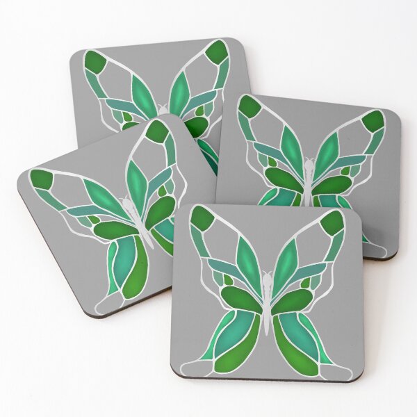 Item preview, Silver and Green Flutterby designed and sold by lezell.
