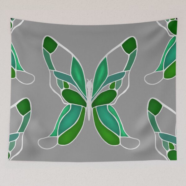 Item preview, Silver and Green Flutterby designed and sold by lezell.