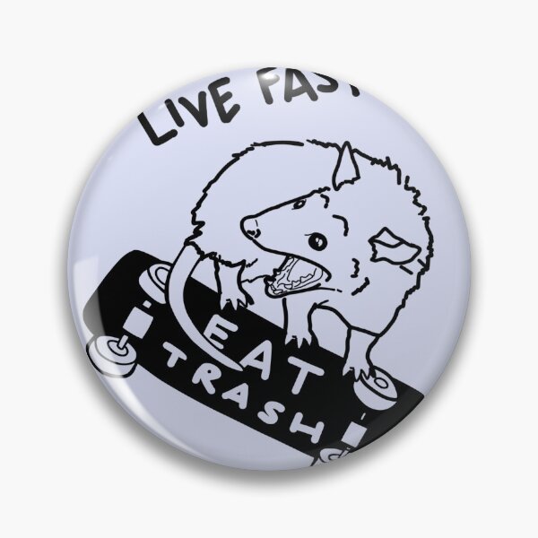 Item preview, Live Fast Eat Trash designed and sold by artworkbyevie1.