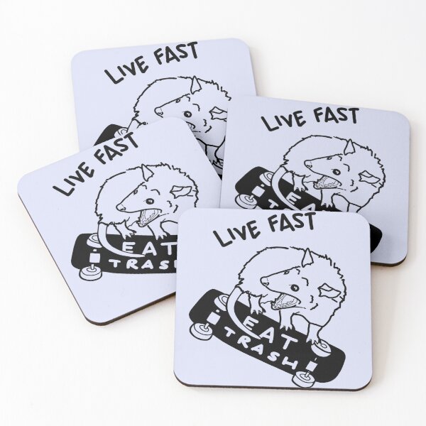 Item preview, Live Fast Eat Trash designed and sold by artworkbyevie1.