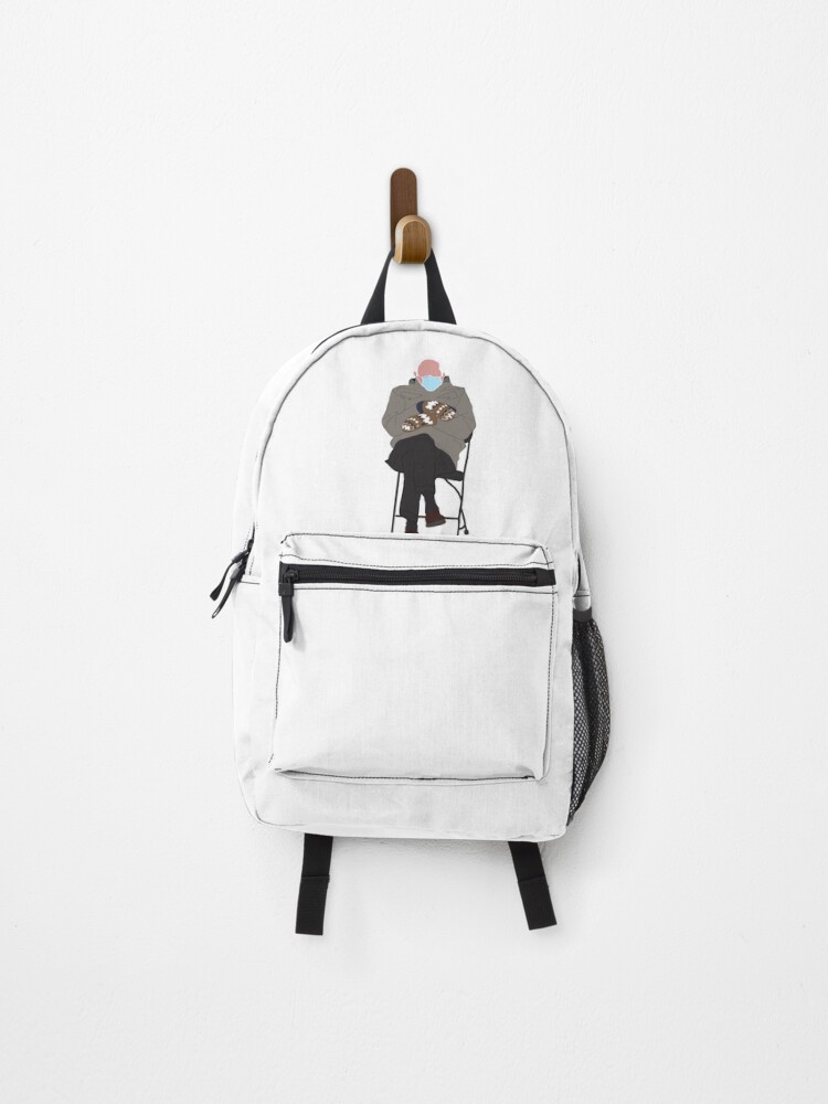 Thumbnail 1 of 3, Backpack, Bernie Inauguration Meme designed and sold by madebymarolus.