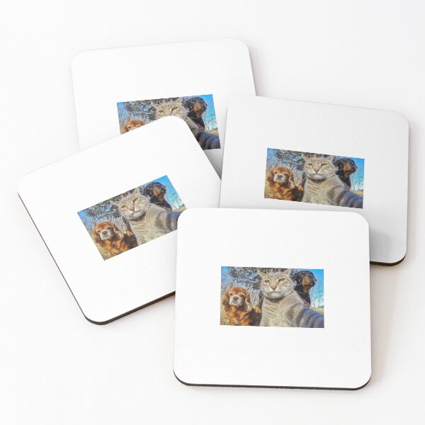 Item preview, Funny Cat and Dogs Taking Selfie Meme designed and sold by ItsMichaelaa.