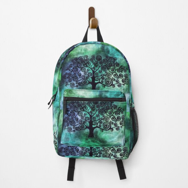 Item preview, Green Galaxy With Klimt Inspired Tree of Life designed and sold by Christine Clayton.
