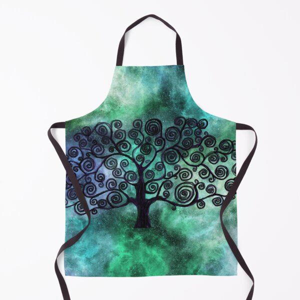 Item preview, Green Galaxy With Klimt Inspired Tree of Life designed and sold by Christine Clayton.