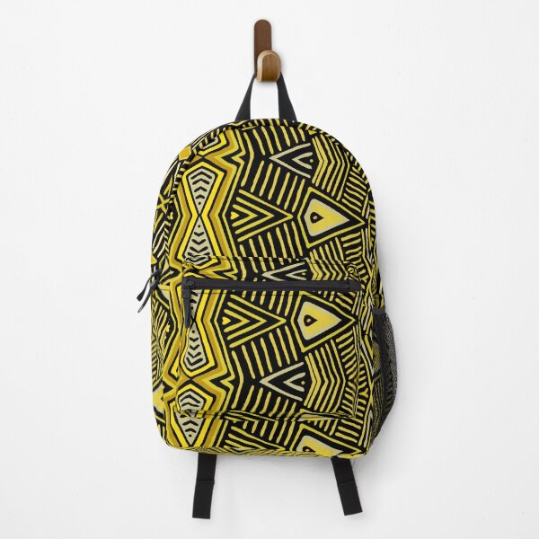 Item preview, African Tribal Shield - Yellow Black designed and sold by ESPRIT MYSTIQUE.