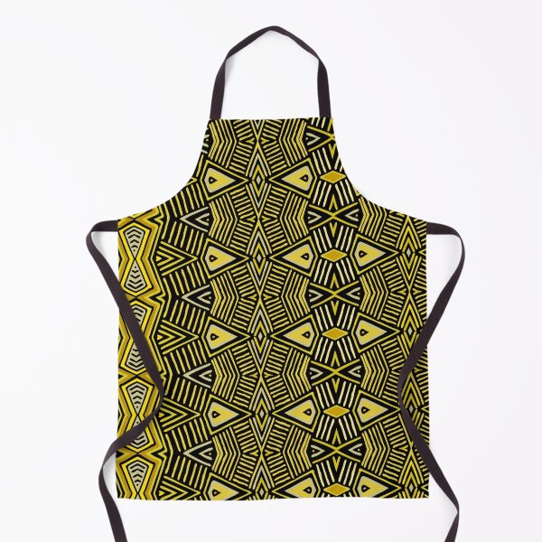 Item preview, African Tribal Shield - Yellow Black designed and sold by Esprit-Mystique.
