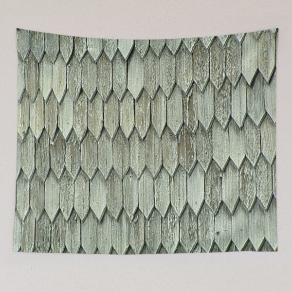 Item preview, Symmetrical Roof tiles pattern, Grey, Green photo designed and sold by Nostrathomas66.