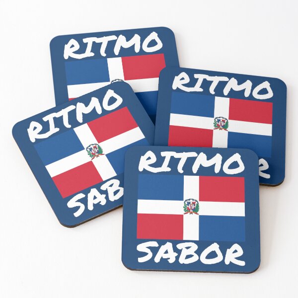 Item preview, Dominican Republic Flag Ritmo Sabor Republica Dominicana T Shirt Merch designed and sold by PRINTS2HOT.