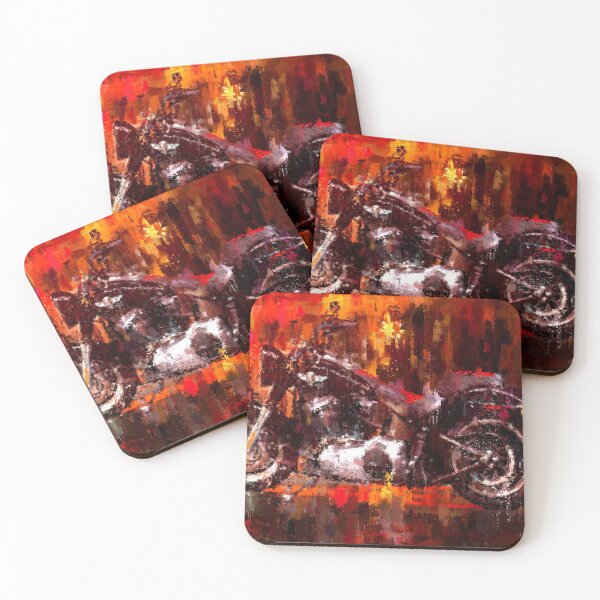 Item preview, Black Classic Motorcycle original artwork by Vart designed and sold by vartstudio.