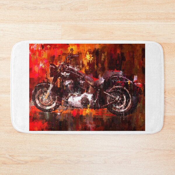 Item preview, Black Classic Motorcycle original artwork by Vart designed and sold by vartstudio.