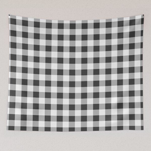 Item preview, Dark Gray Gingham Check Pattern designed and sold by collegeplace.
