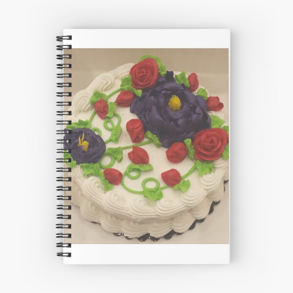Item preview, Purple and Red Flowers on Cake designed and sold by gailmariekern.