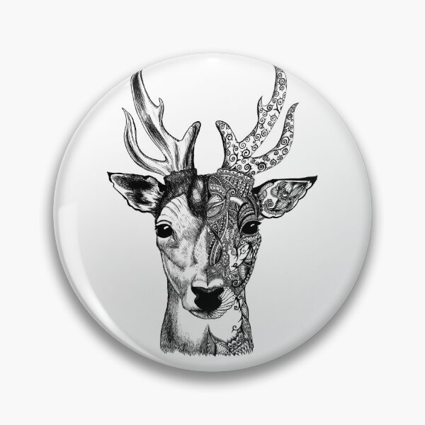 Item preview, 'Patterned Stag' artwork designed and sold by Claire Brandt.
