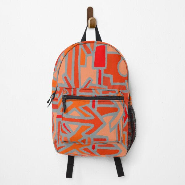 Item preview, African Tribal BaKuba - Scarlet Red Orange designed and sold by ESPRIT MYSTIQUE.