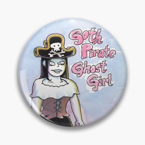 Item preview, Goth Pirate Ghost Girl designed and sold by Planet Urf.