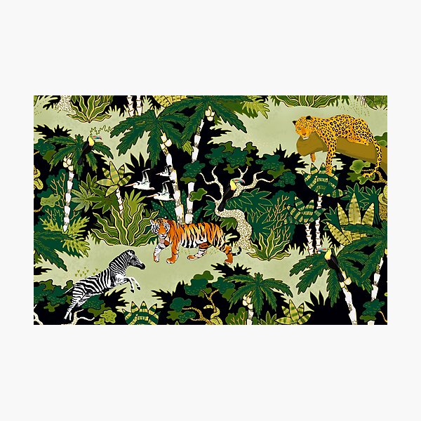 Item preview, Jungle Wildlife Illustration  designed and sold by MarcSabuncu.